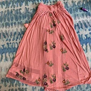 Free People super wide leg boho pants